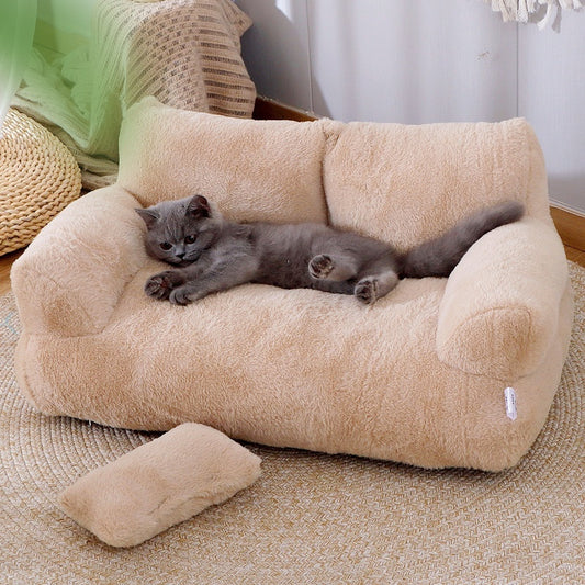 Luxury Cat Bed Sofa Winter Warm Cat Nest Pet Bed Dogs Cats