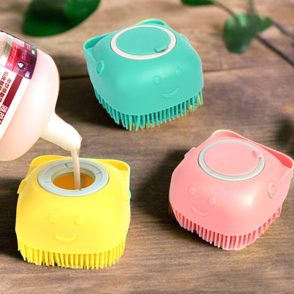 Pet Brush Shampoo Soft Silicone Rubber